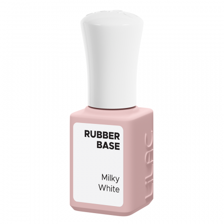 Rubber Base Lilac, Milky White, baza si oja semipermanenta 6 g [1]