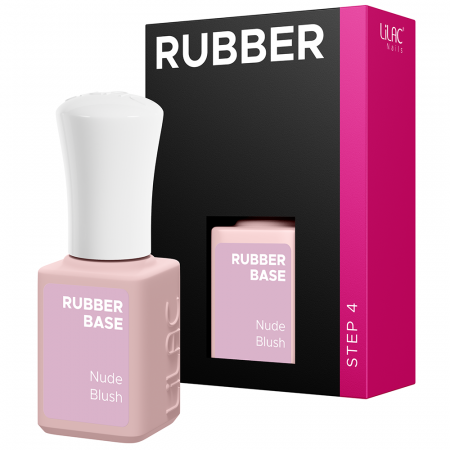 Rubber Base Lilac, Nude Blush, baza si oja semipermanenta 6 g [2]