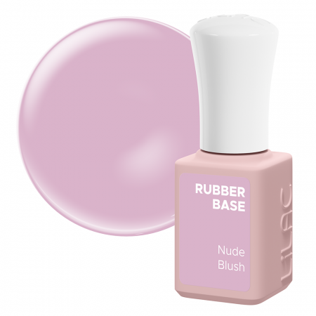 Manichiura si pedichiura - Rubber Base Lilac, Nude Blush, baza si oja semipermanenta 6 g