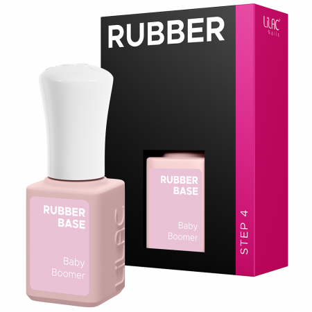 Rubber Base Lilac, Baby Boomer, baza si oja semipermanenta 6 g [2]