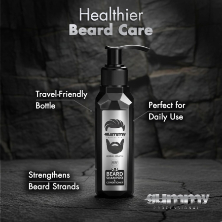 Șampon & Balsam 2-în-1 Gummy Professional – Cu Keratină Vegetală pentru o Barbă Moale și Sănătoasă [3]