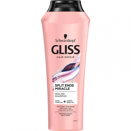 Sampon de par - Sampon Gliss Split Hair Miracle 370 ml, pentru par deteriorat si varfuri despicate