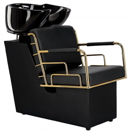 Scafa coafor, Neagra cu Auriu, Bazin Ceramica [1]