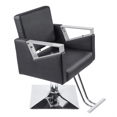 Scaun frizerie - Scaun coafor Ariel, reglabil pe inaltime, cu suport pentru picioare, baza cromata