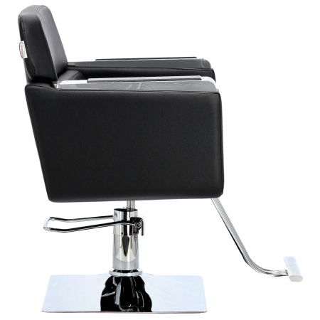 Scaun coafor, Barber Shop si frizerie, hidraulic, Negru cu Argintiu, SFE014 [2]