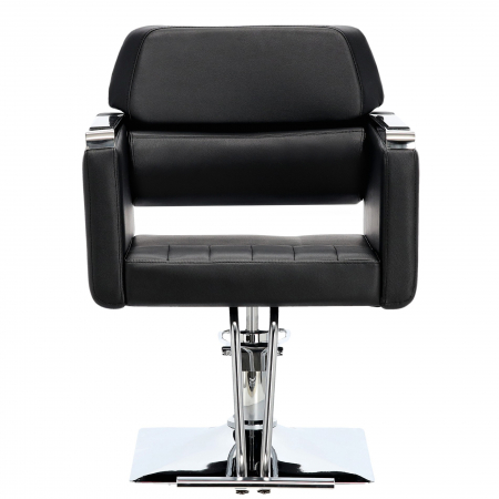 Scaun coafor, Barber Shop si frizerie, hidraulic, Negru cu Argintiu, SFE014 [1]
