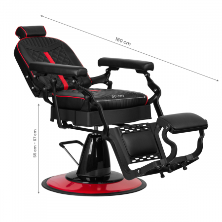 Scaun de frizerie Baron Black BarberPub [5]