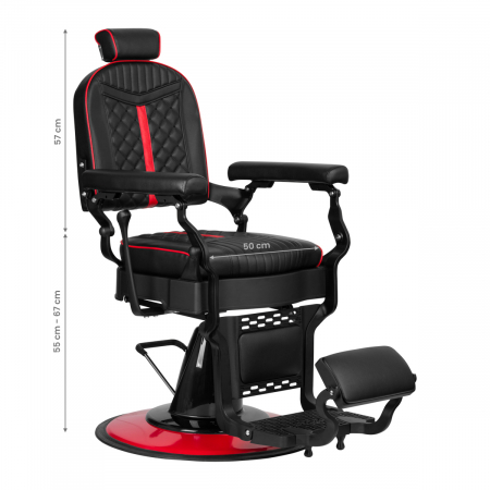 Scaun de frizerie Baron Black BarberPub [4]