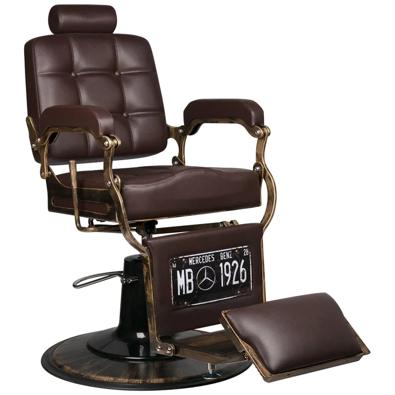 Scaun frizerie - Scaun de frizerie Koken Brown Vintage BarberPub