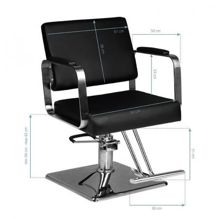 Scaun frizerie-coafor Onyx [4]
