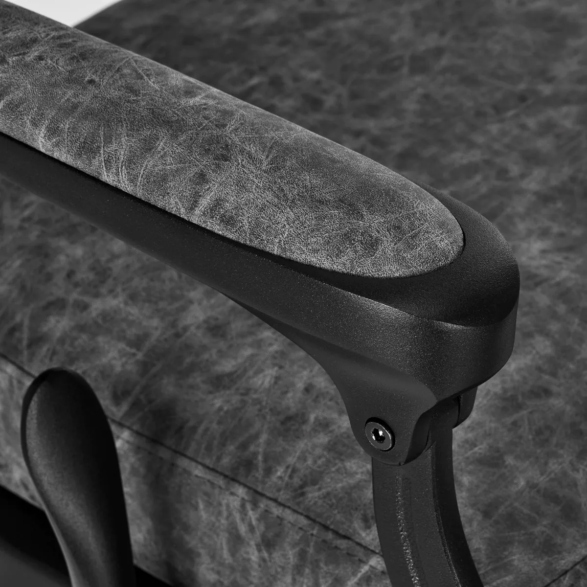 Scaun frizerie Imperator Old Leather Gray · BarberPub [5]