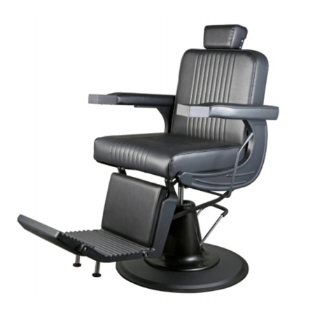 Scaun frizerie - Scaun Frizerie Profesional Darren – Design Full Black și Performanță de Elită