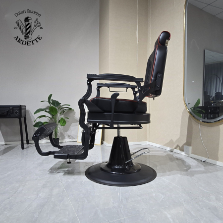 Scaun Frizerie Profesional Ronnie – Confort Premium și Stil Vintage/Modern [2]