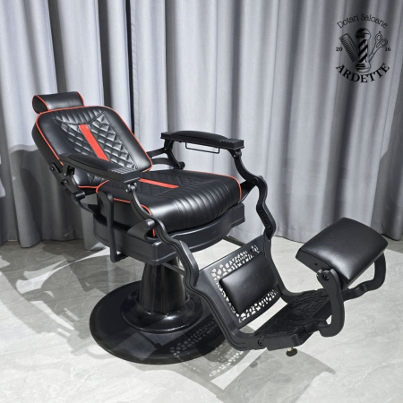 Scaun Frizerie Profesional Ronnie – Confort Premium și Stil Vintage/Modern [1]