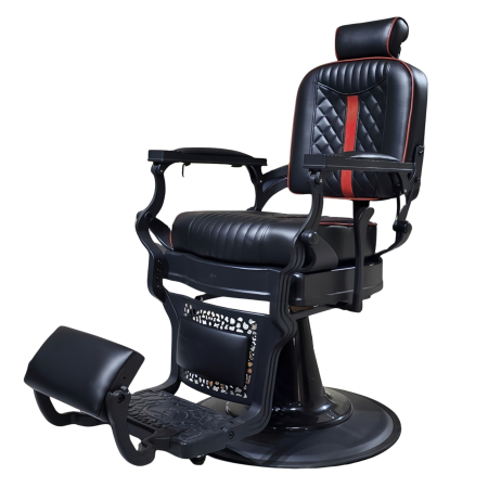 Scaun frizerie - Scaun Frizerie Profesional Ronnie – Confort Premium și Stil Vintage/Modern