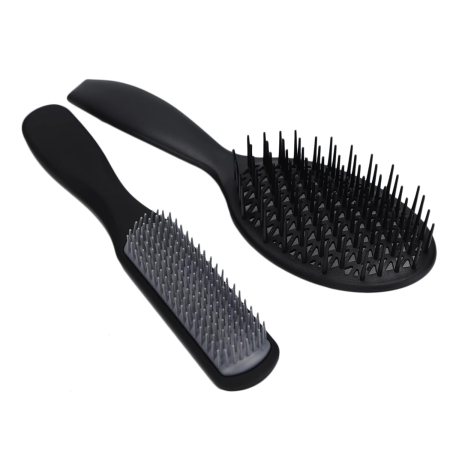 Set 4 perii coafor si piepteni frizerie, negri [1]