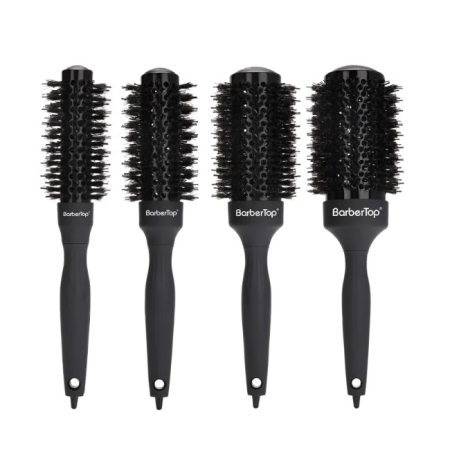 Set 4 perii rotunde profesionale coafor, ceramice, 25/32/45/53mm, cu ac pentru secționare, perii rotunde pentru coafat [2]