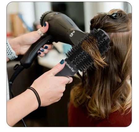 Set 4 perii rotunde profesionale coafor, ceramice, 25/32/45/53mm, cu ac pentru secționare, perii rotunde pentru coafat [1]