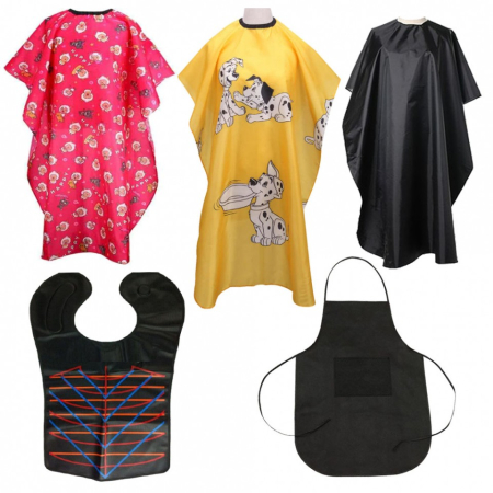 Coafor si Frizerie - Set 5 mantie sort pelerina vopsit manta tuns coafor frizerie adulti si copii