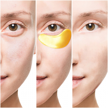 Set 60 Pernute cu Hidrogel zona ochilor, Extract de Melc, Spirulina si Colagen, Wokali, Eye Patch [2]