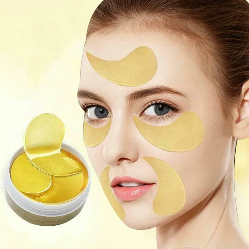Set 60 Plasturi Hidrogel pentru Ochi cu Aur, Spirulina si Colagen Hidrolizat, Wokali Eye Patch [3]