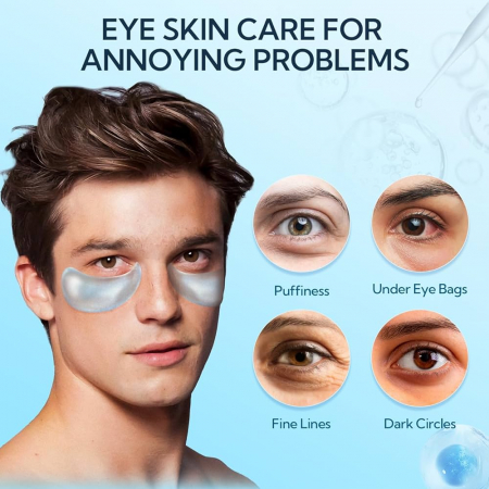 Set 60 Plasturi ochi Hidrogel, Acid Hialuronic, Spirulina si Colagen, Wokali, Eye Patch [2]