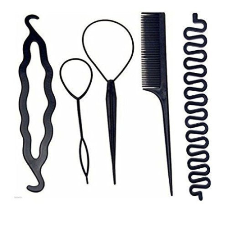 Coafor si Frizerie - Set accesorii frizerie coafor pentru impletituri, coc, 5 piese