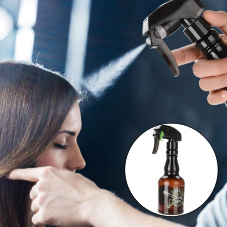 Set accesorii frizerie Mano01 cu pelerina, pamatuf si pulverizator pentru salon barber, scoli coafor [6]