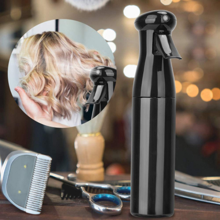 Set accesorii frizerie Mano05 cu pelerina, pamatuf si pulverizator pentru salon barber, scoli coafor [6]