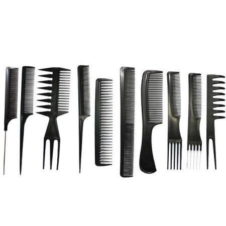 Set accesorii si ustensile frizerie coafor foarfeca tuns filat manta brici piaptan barba BORRO [1]