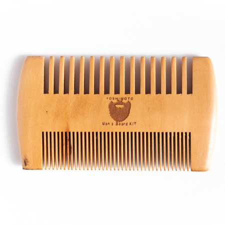 Set barber pentru ingrijire barbati cu foarfeca tuns piepten si perie barba [4]
