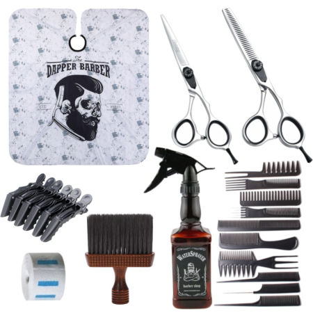 Coafor si Frizerie - Set barber shop complet pentru frizerie, BarberWay, 8 piese