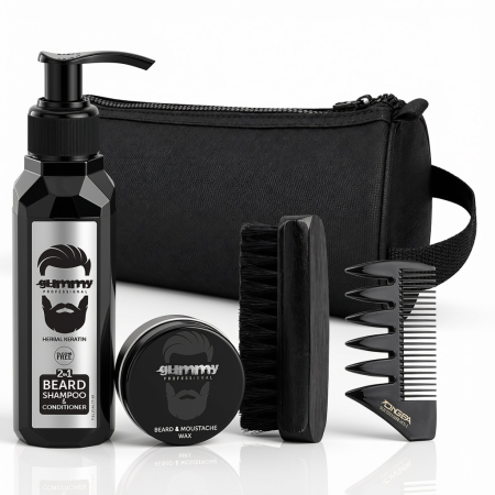 Ingrijire personala & Cosmetice - Set Basic Styling Îngrijire Barbă și Mustață Gummy – 5 Piese