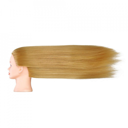 Set cap practica manechin Laura cu extensii colorate pentru exersat coafuri impletituri salon frizerie [3]