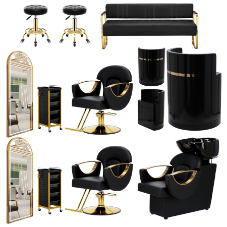 Mobilier Salon · Seturi - Set complet Mobilier salon coafor frizerie