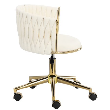 Set complet Mobilier Salon Cosmetică 4 Piese Alb | Pat cosmetica, Ucenic, Lampă LED, Scaun [1]