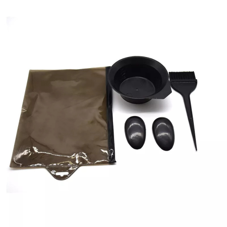 Set complet pentru vopsit parul cu bol, pensula si protectii urechi si casca suvite SCV14 [2]