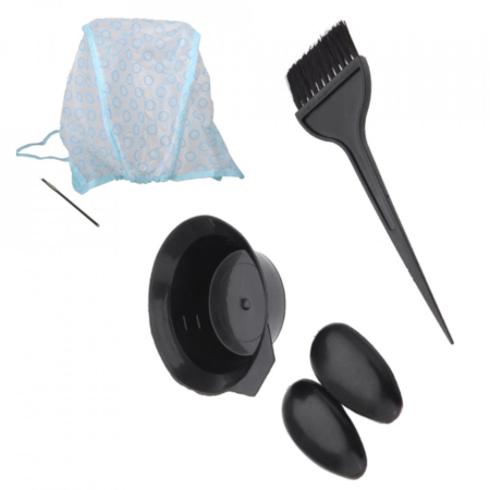 Set complet pentru vopsit parul cu bol, pensula si protectii urechi si casca suvite SCV14 [0]