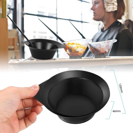 Set complet pentru vopsit parul cu pelerina, paleta, bol, pensula si protectii urechi SCV13 [2]