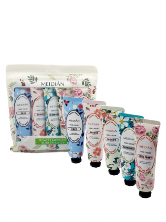 Seturi cosmetice - Set creme pentru maini, arome florale, 5 bucati, 5X30g