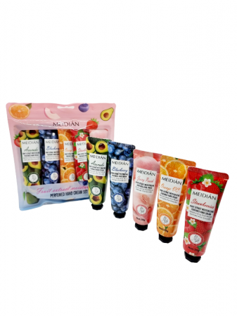 Seturi cosmetice - Set creme pentru maini, arome fructate, 5 bucati, 5X30g