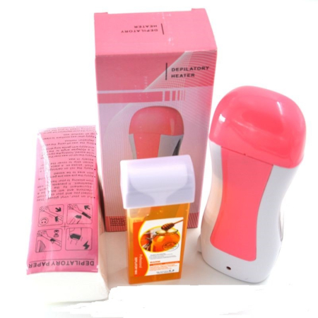 Epilare - Set epilare complet cu incalzitor ceara Roll on Rezerva ceara miere SER1