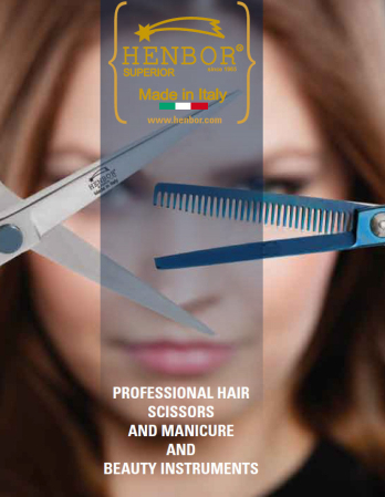 Set Foarfeca de tuns 6" si filat 5.5" Henbor ITALIA Top Line pentru frizerie coafor salon [4]