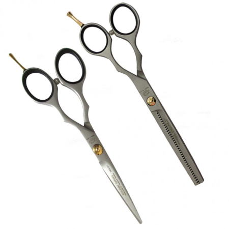Set Foarfeca de tuns si filat 6" Henbor ITALIA Golden Line pentru frizerie coafor salon [0]