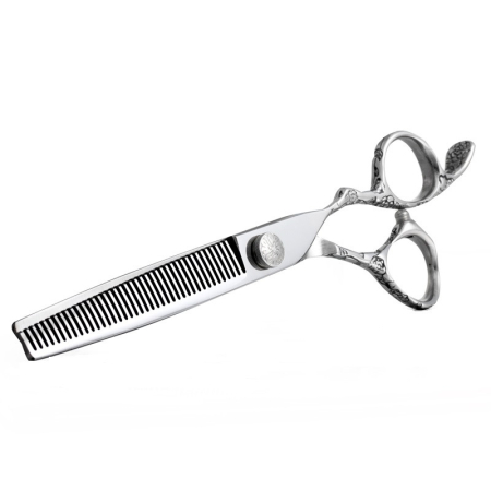 Set foarfeca de tuns si filat Ardette, Damino01, Inox, Retro design, marime 6", maner sculptat [2]