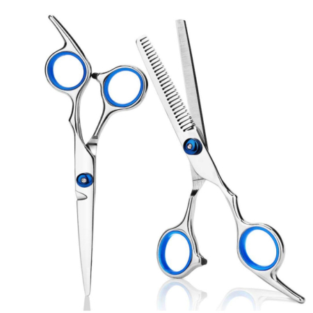 Coafor si Frizerie - Set foarfeca de tuns si filat Asko 6" pentru frizerie coafor salon inox