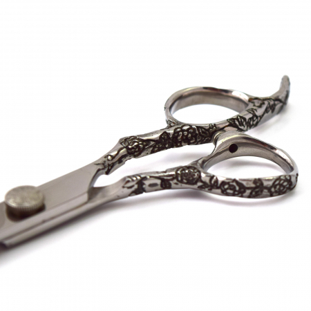 Set foarfeca tuns si filat, Ardette, 10 piese, Inox, Husa depozitare, Manta frizerie, Clame metalice, pamatuf, pieptene carbon [6]