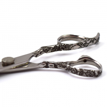 Set foarfeca tuns si filat, Ardette, 10 piese, Inox, Husa depozitare, Manta frizerie, Clame metalice, pamatuf, pieptene carbon [4]