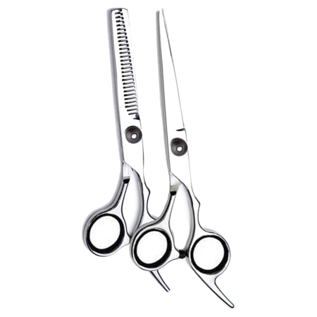 Coafor si Frizerie - Set foarfeci frizerie - Foarfeca tuns cu foarfeca filat, marime 6 inch, Ardette