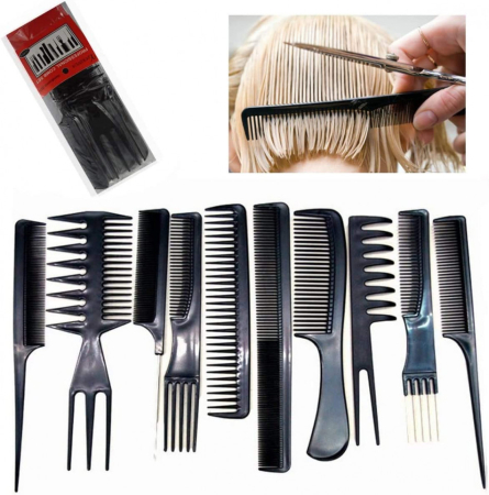Set frizerie Ardette, Kids03, cu foarfeca de tuns si filat, pelerina tuns, pulverizator si 10 piepteni pentru copii [1]